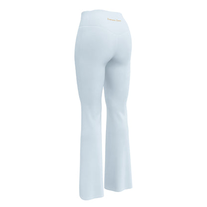 Solid Soft Blue Flare Leggings, lioness-love