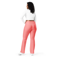 Solid Peach Flare Leggings, lioness-love