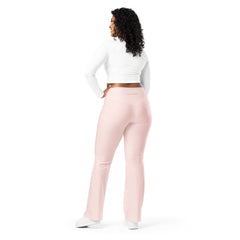 Solid Soft Pink Flare Leggings, lioness-love