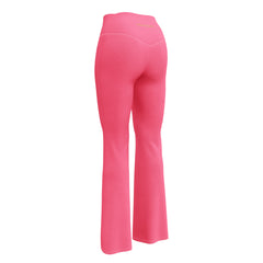 Solid Pink Flare Leggings, lioness-love