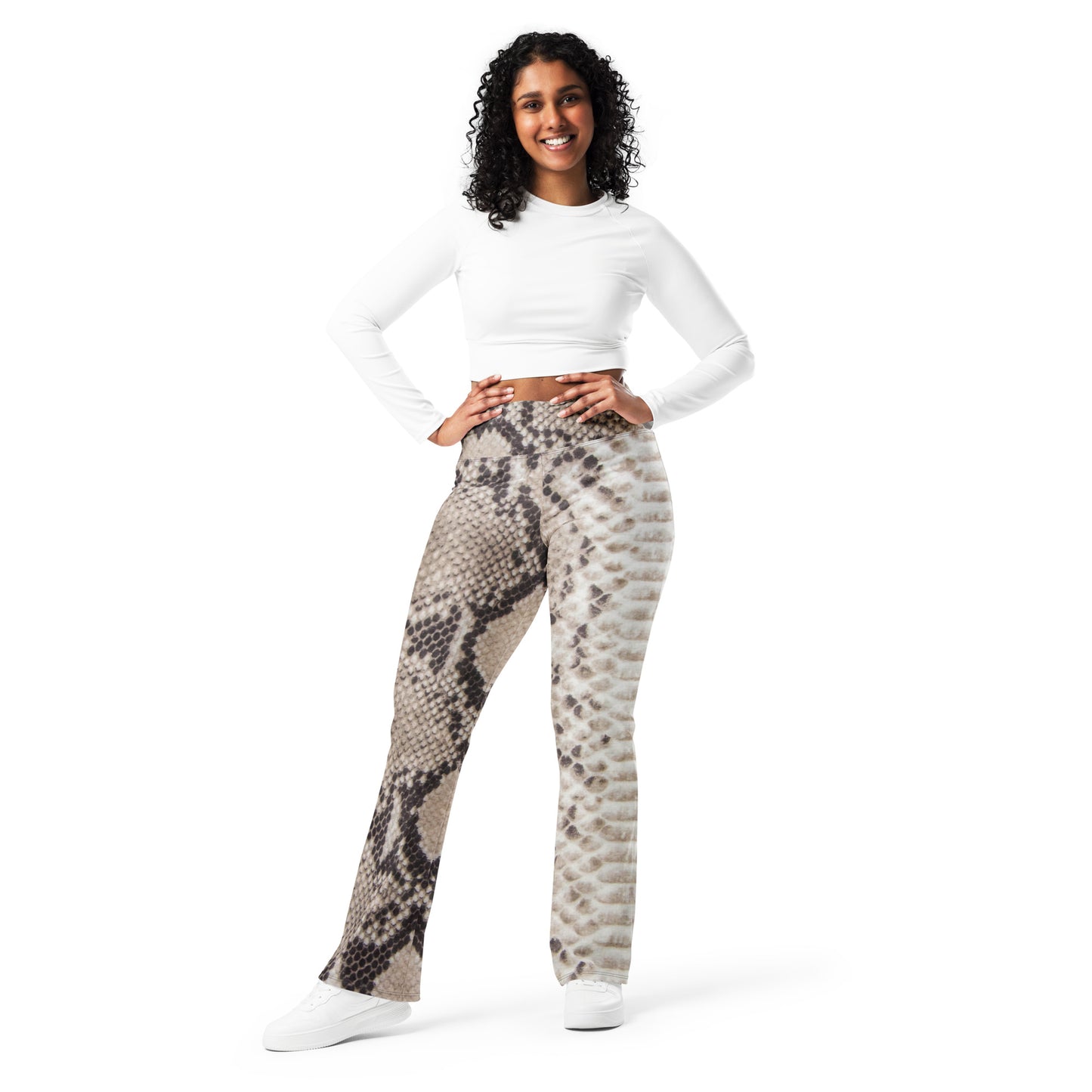 Snake Print Flare Leggings, lioness-love