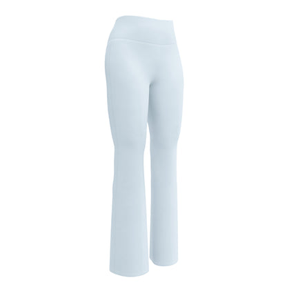 Solid Soft Blue Flare Leggings, lioness-love