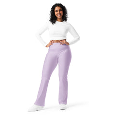 Solid Lavender Flare leggings