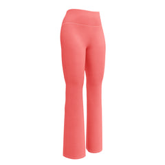 Solid Peach Flare Leggings, lioness-love