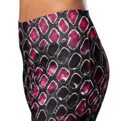 Reptile Skin Print Flare Leggings