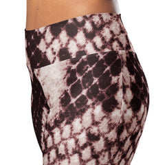 Snakeskin Printed Flare Leggings