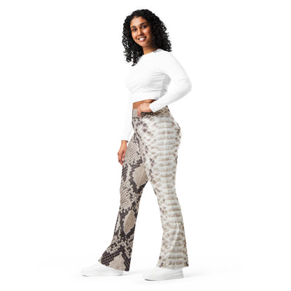 Snake Print Flare Leggings, lioness-love