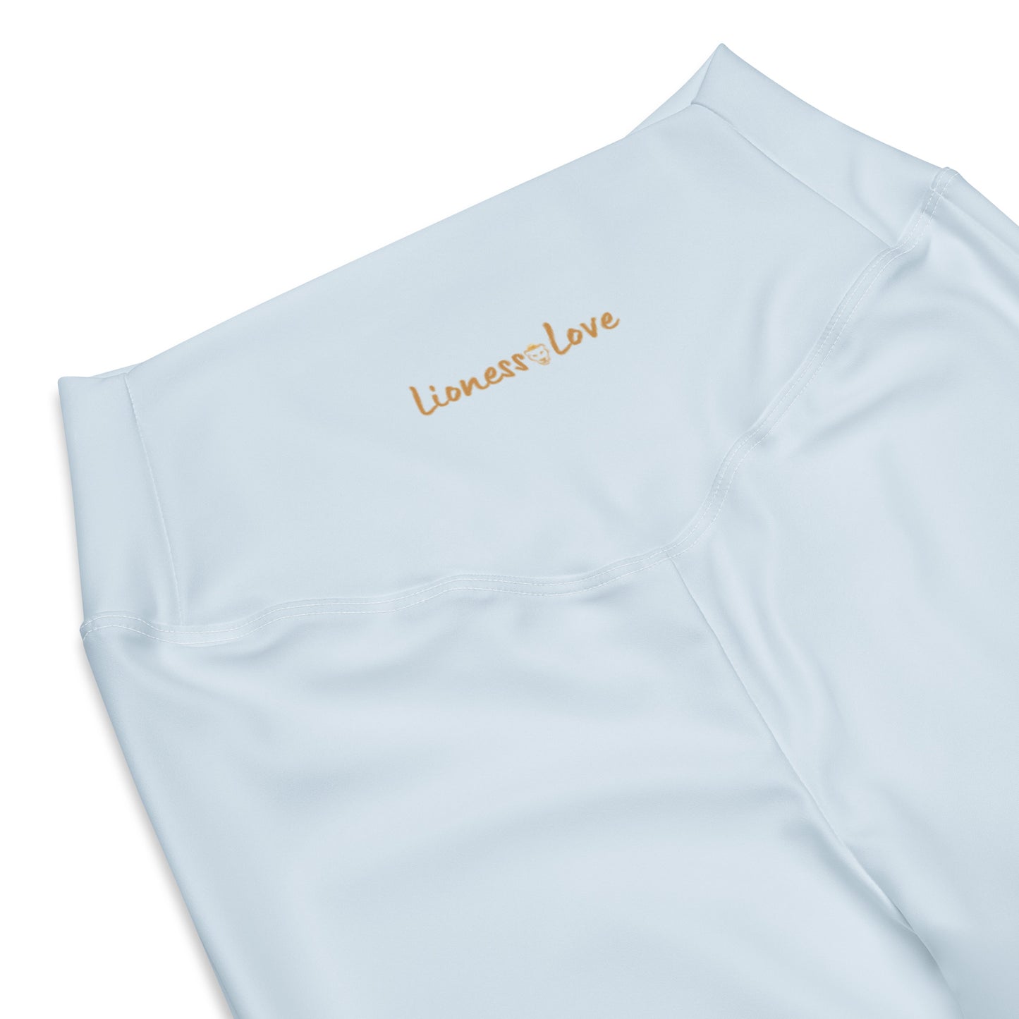 Solid Soft Blue Flare Leggings, lioness-love