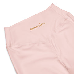 Solid Soft Pink Flare Leggings, lioness-love