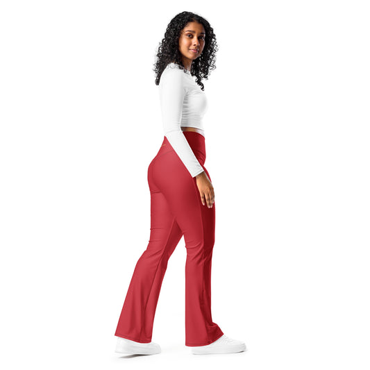 Maroon Flare leggings, lioness-love