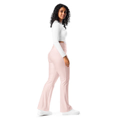 Solid Soft Pink Flare Leggings, lioness-love