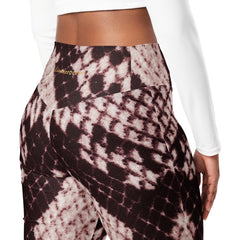 Snakeskin Printed Flare Leggings