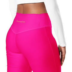 Trendy Fuchsia Flare leggings, lioness-love