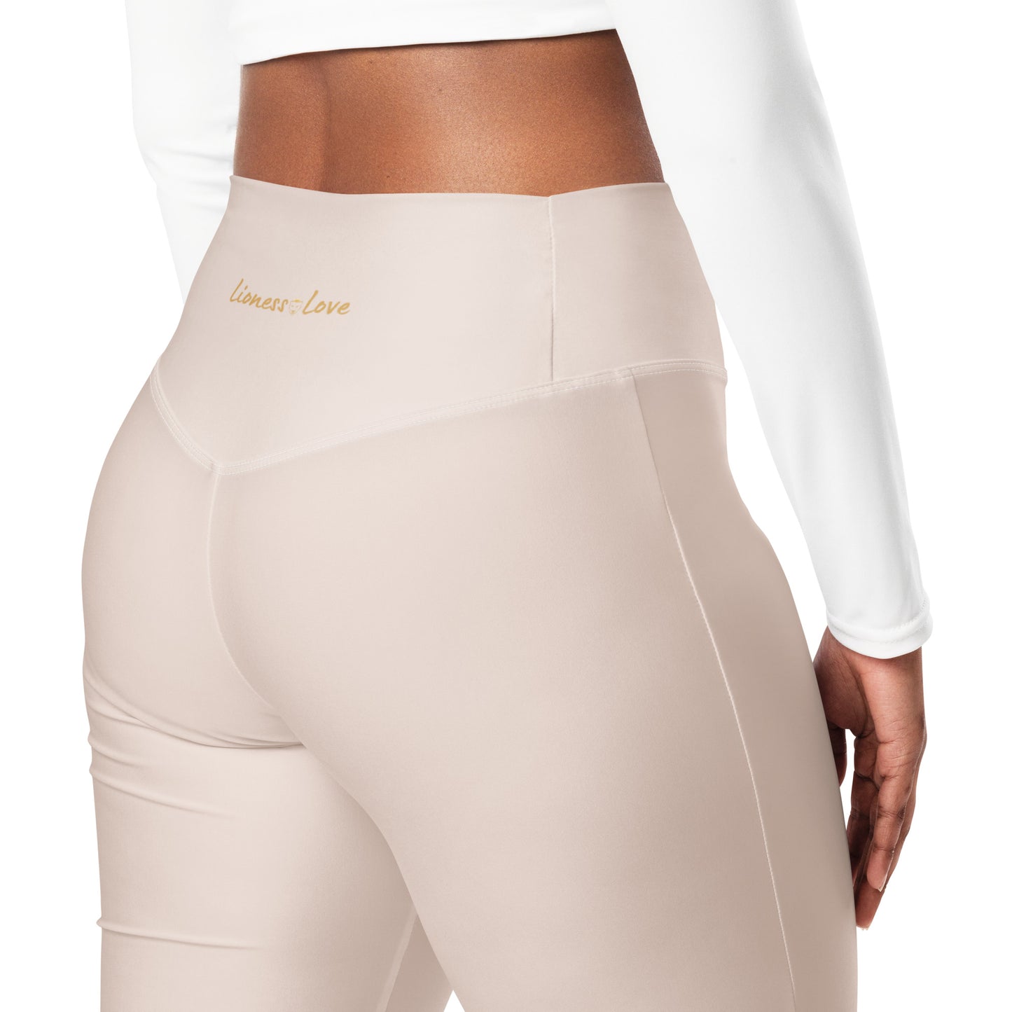 Solid Neutral Flare Leggings, lioness-love