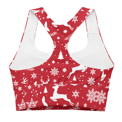 Christmas in July Longline Sports Bra