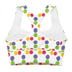 Colorful Polka Dots Sports Bra | Exercise Bra, lioness-love
