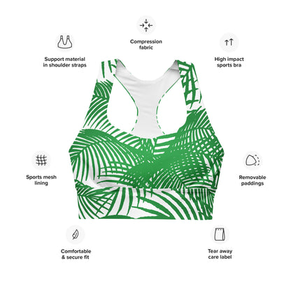 Sports Bra with Tropical Vibe