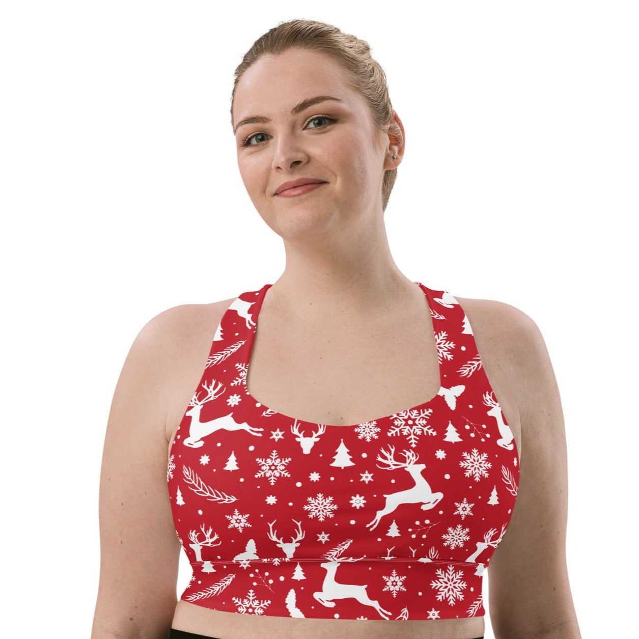 Christmas in July Longline Sports Bra