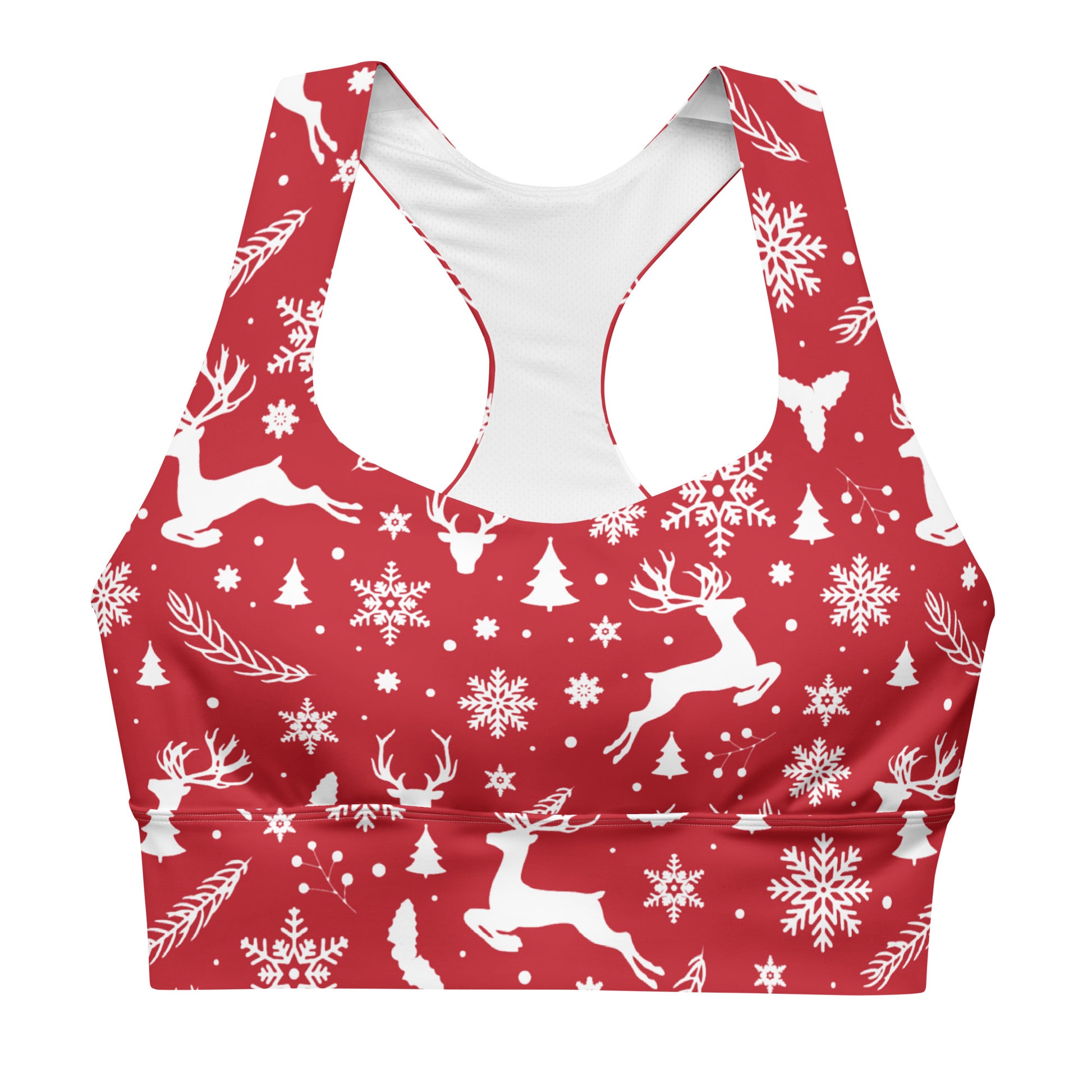 Christmas in July Longline Sports Bra