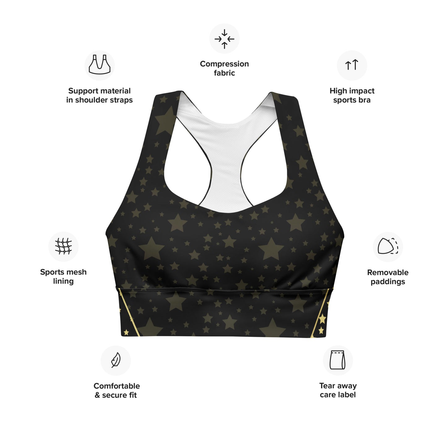 Compression Longline Sports Bra