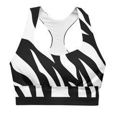Zebra Print Yoga Apparel Sports Bra