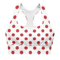 Red Polka Dots Sports Bra | Fitness Bra, lioness-love