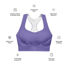 Spring Purple Sports Bra | Fitness Bra, lioness-love