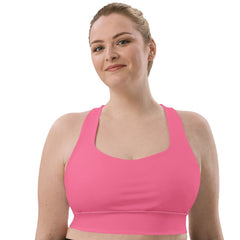 Bubble Gum Pink Sports Bra | Exercise Bra, lioness-love