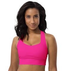 Fuchsia Pink Sports Bra | Exercise Sports Bra, lioness-love
