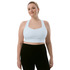 Seamless Longline Sports Bra, Baby Blue, lioness-love