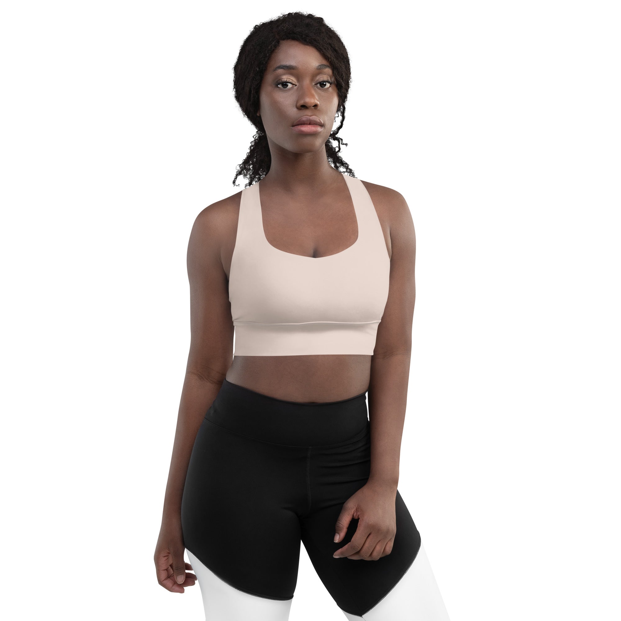 Solid Neutral Longline Sports Bra, lioness-love