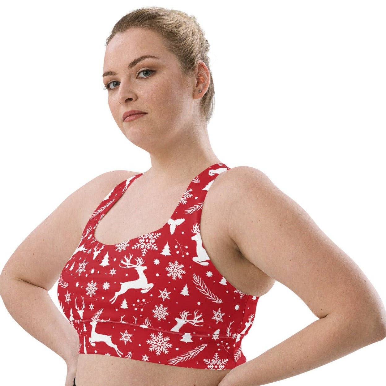 Christmas in July Longline Sports Bra