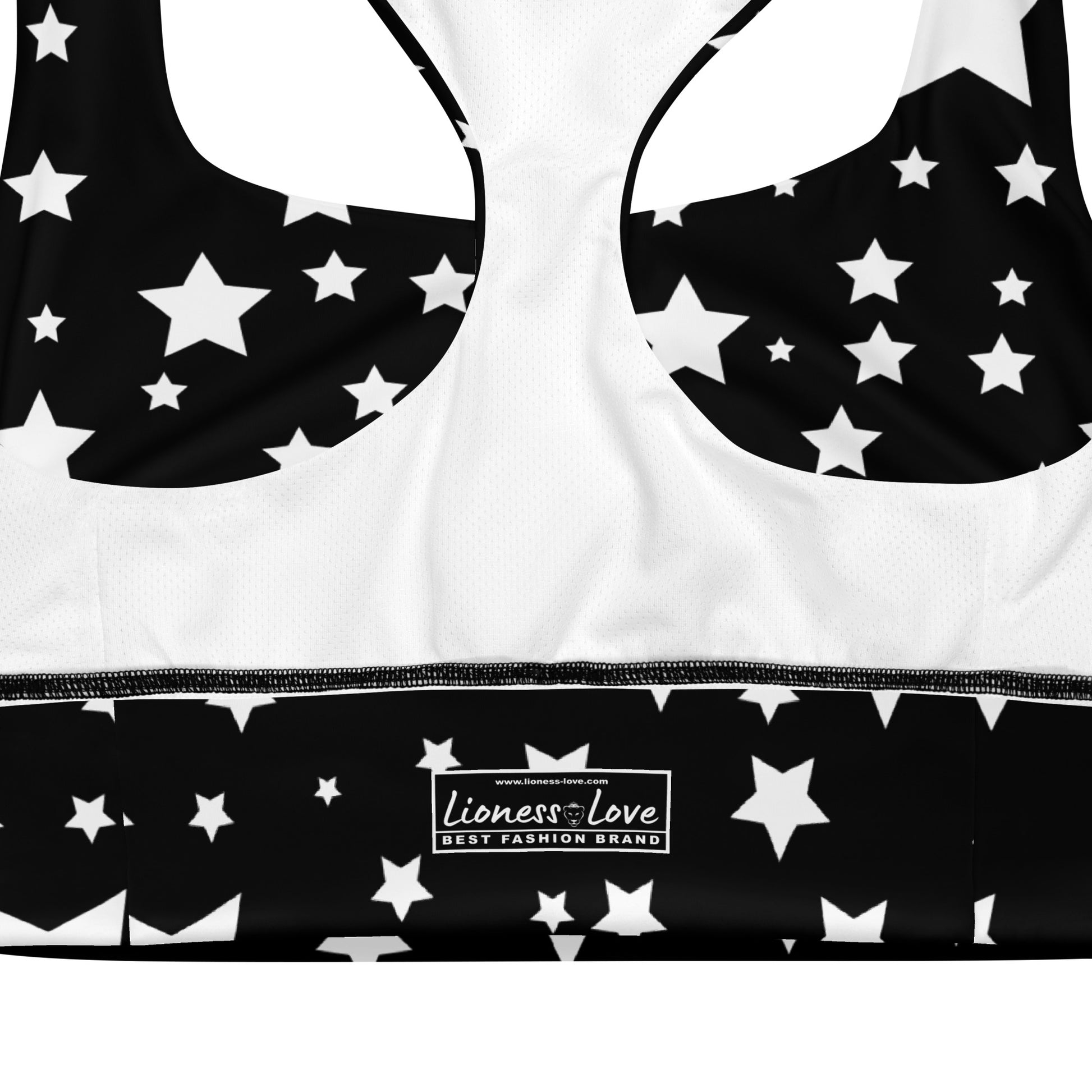 Longline Stars Dual Sports Bra