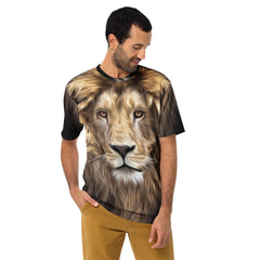 Animal print brown t-shirt for men's