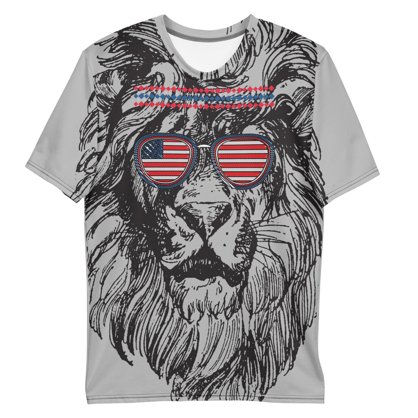 Lion graphic grey t-shirt for men’s