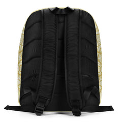 Minimalist Backpack Bougie Geometric White and Gold