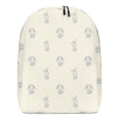 Minimalist Backpack Rabbit Polkadot