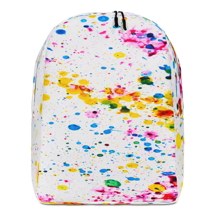 Minimalist Backpack Paint Splash Design