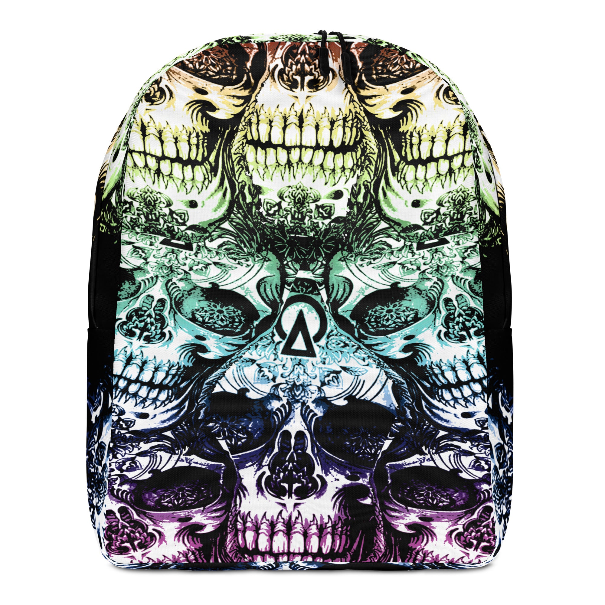 Minimalist Backpack Skulls Design