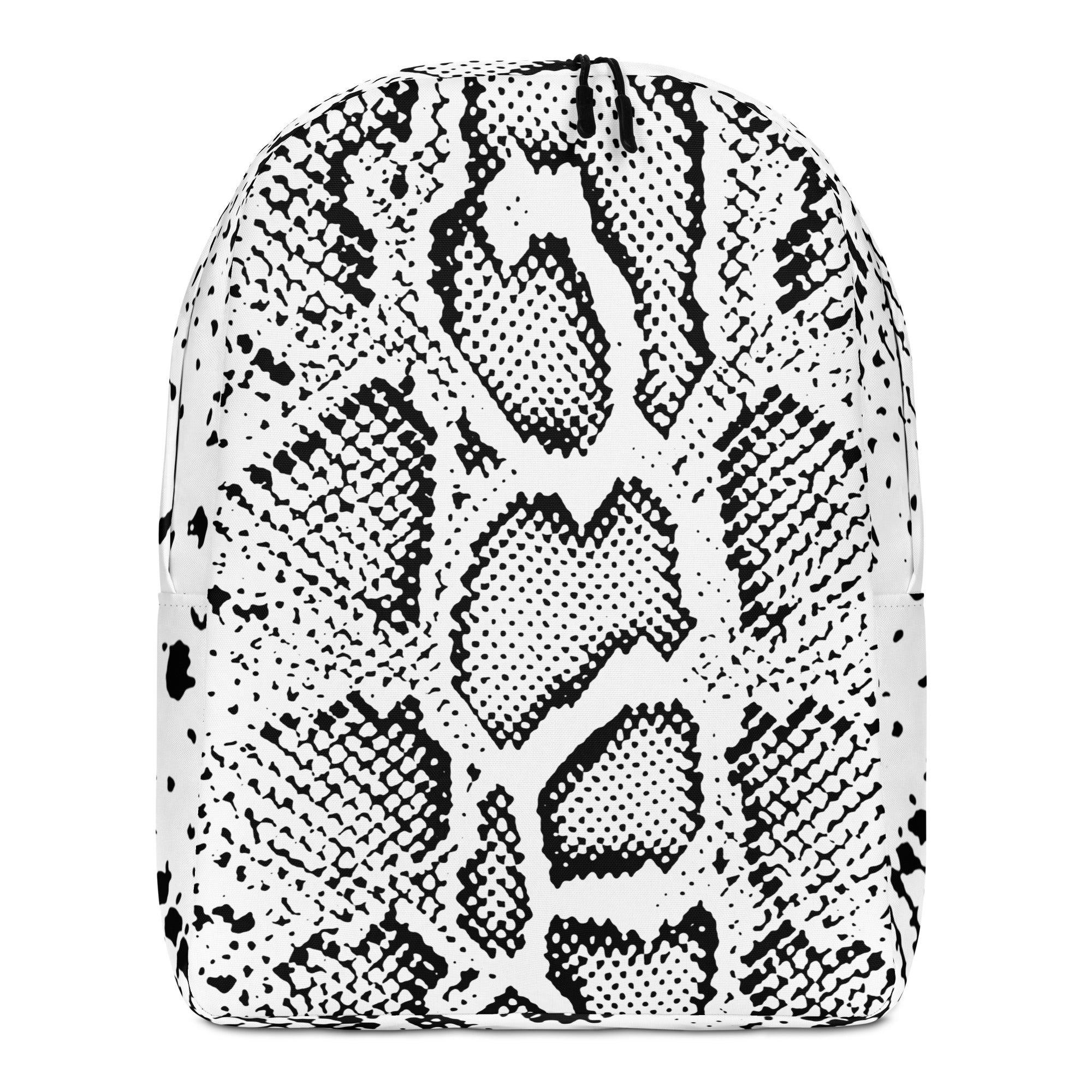 Minimalist Backpack Snake Skin Design