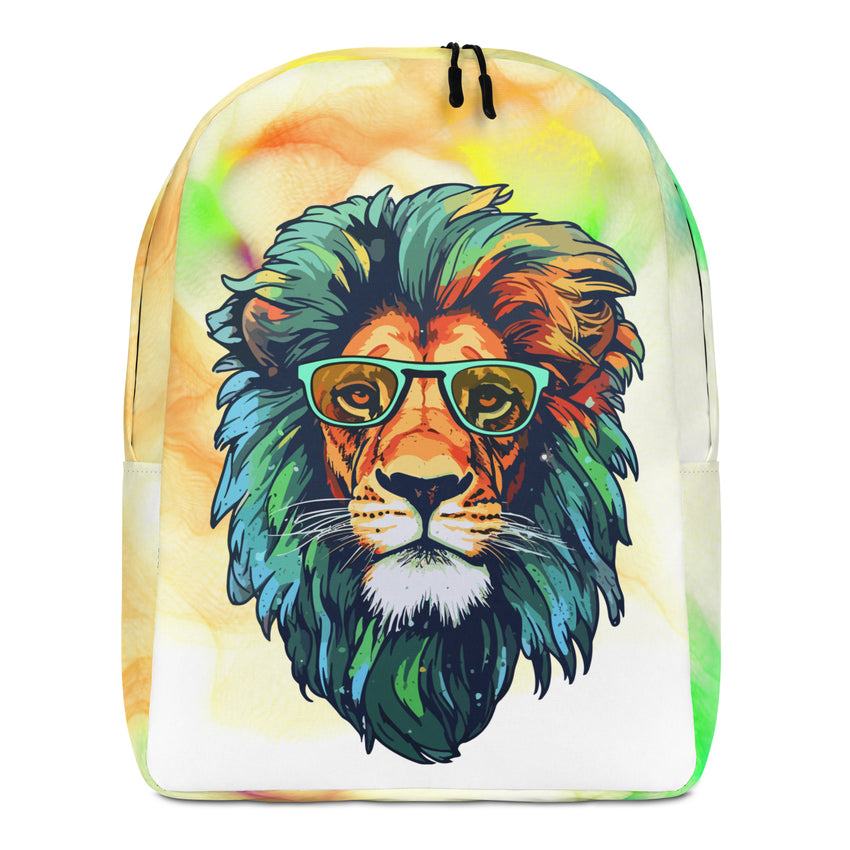 Minimalist Backpack Cool Lion