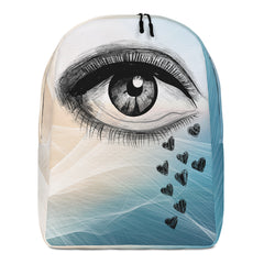 Minimalist Backpack Eye Heart Tears