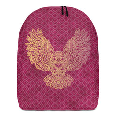 Minimalist Backpack Golden Owl