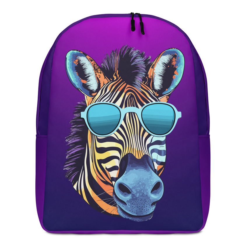 Minimalist Backpack Cool Zebra