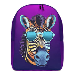 Minimalist Backpack Cool Zebra