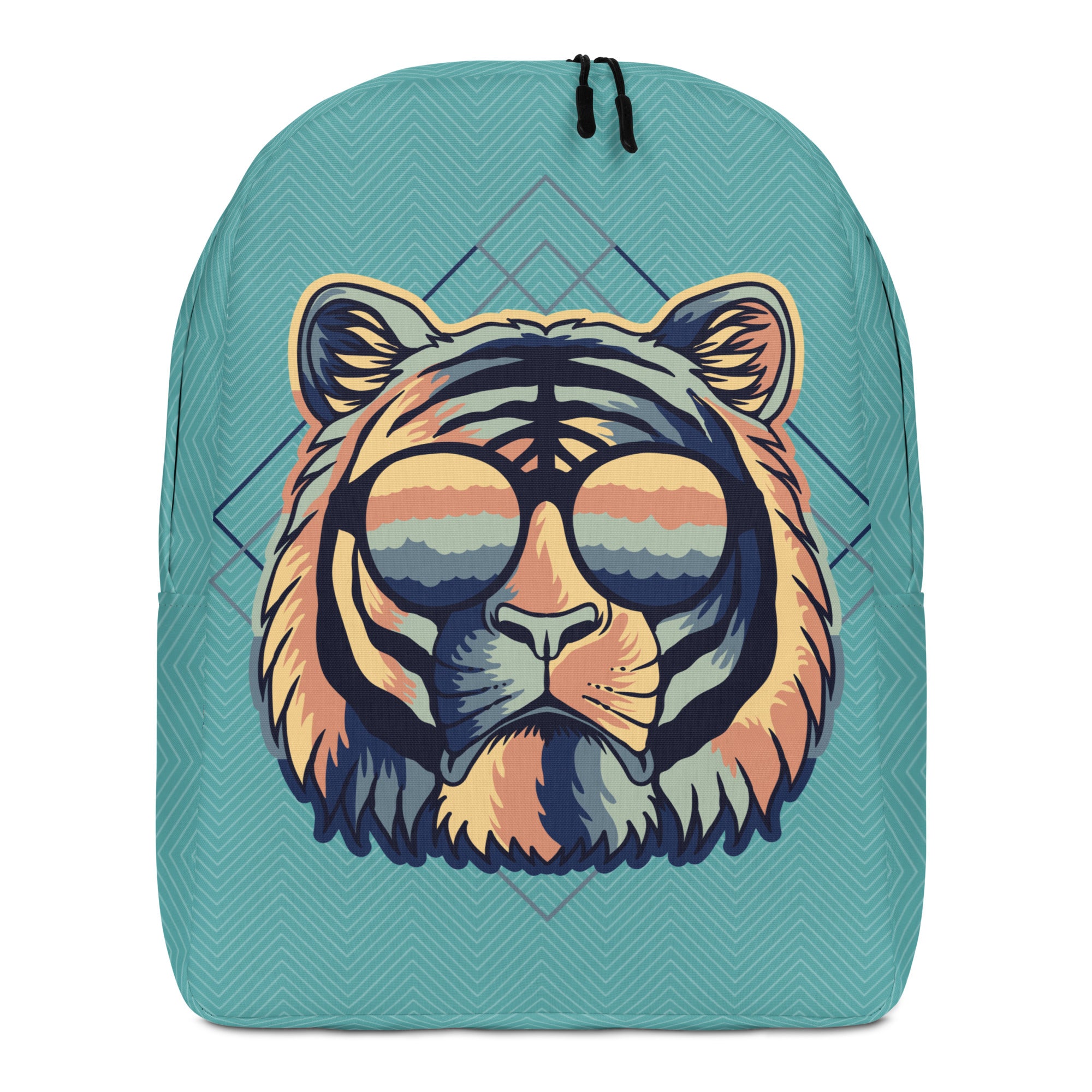 Minimalist Backpack Cool Tiger