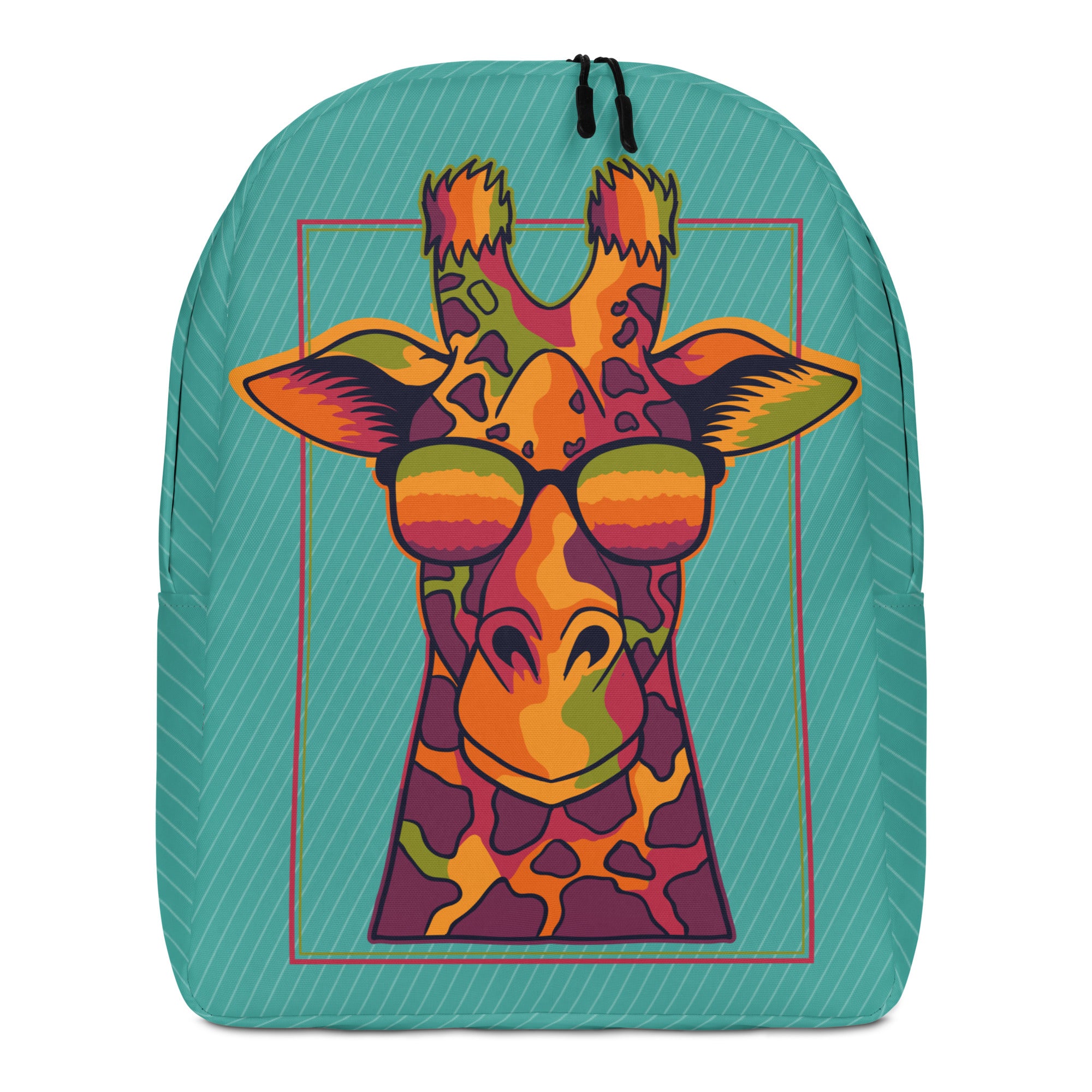 Minimalist Backpack Cool Giraffe