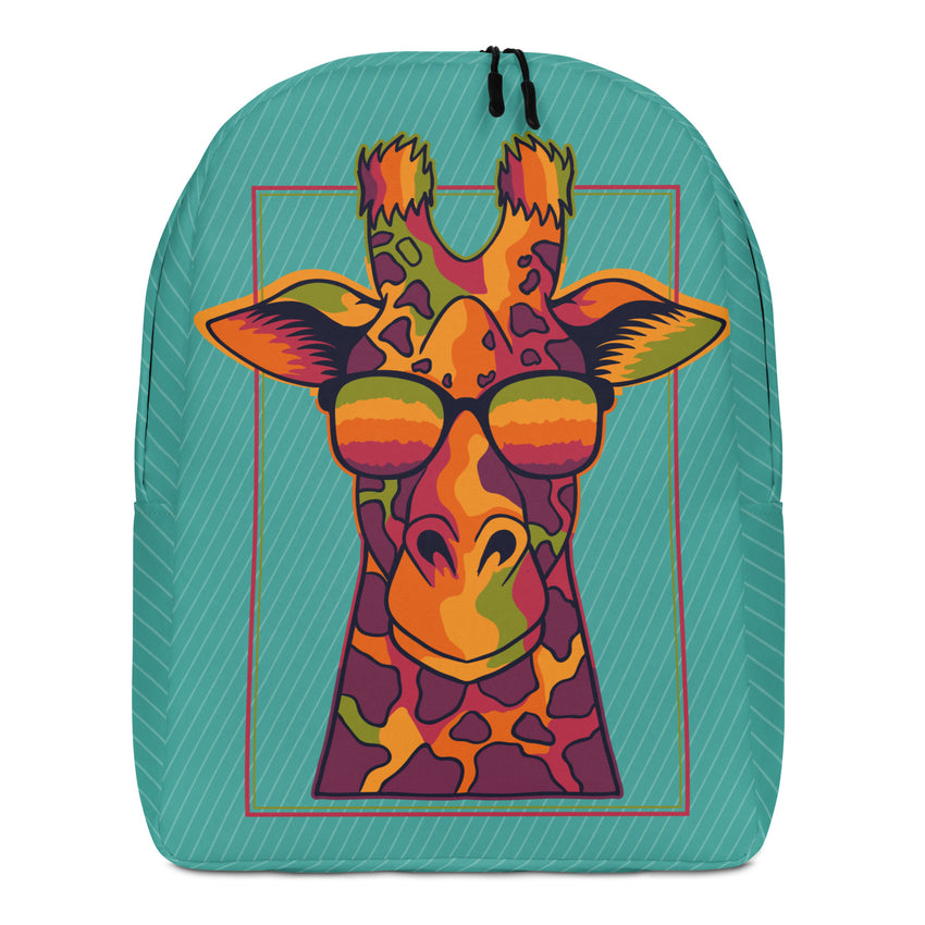 Minimalist Backpack Cool Giraffe