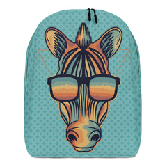 Minimalist Backpack Zebra Design