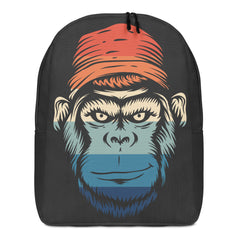 Minimalist Backpack Monkey Design